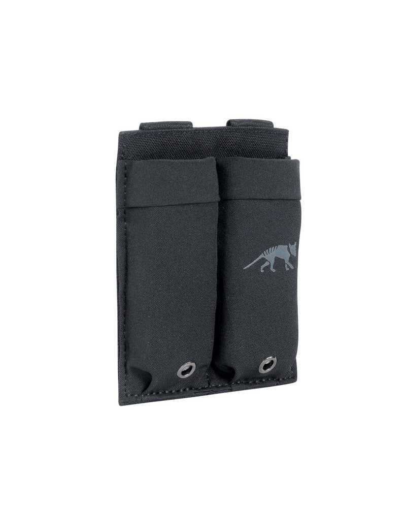 TT DBL Pistol Mag Pouch Low Profile Noir Tasmanian Tiger Porte-chargeurs double pour pistolet en noir avec fixation MOLLE