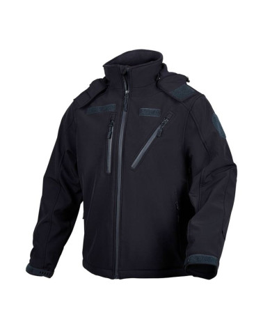 Veste Softshell Elite 3-en-1 Bleu Marine : polyvalence, protection et confort dans toutes les conditions.