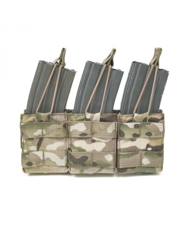 Triple Snap Mag Multicam de Warrior Assault System : poche tactique robuste pour transporter trois chargeurs.