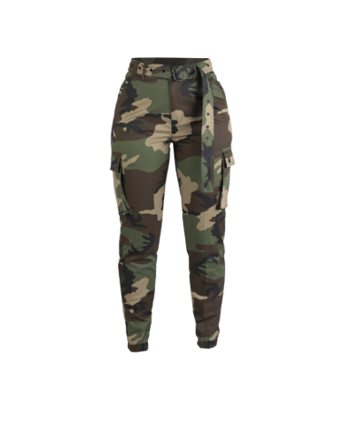 Pantalon Femme Army Woodland - Miltec, le vêtement tactique alliant confort, fonctionnalité et style camouflage.