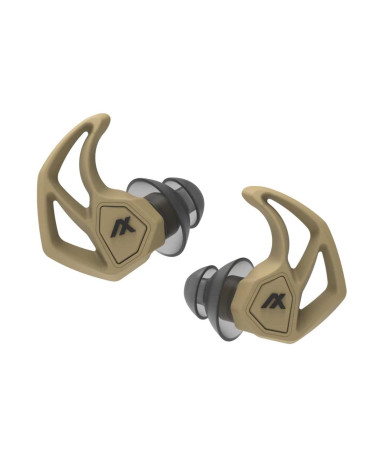 Bouchons d’oreilles X30I Tan - Axil, protection auditive avancée pour les professionnels et tireurs.