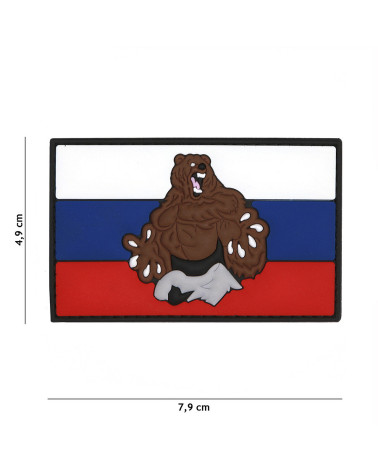 Patch 3D PVC Russia Beer - 101 INC : un patch original et résistant, parfait pour customiser votre équipement tactique.