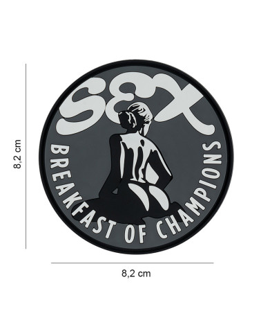 Patch 3D PVC Sex Bearkfast of Champions de 101 INC – Un accessoire tactique original et résistant.