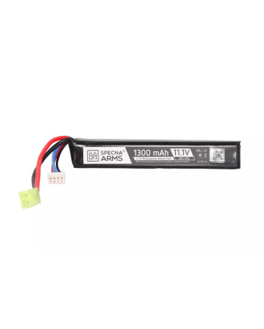 Batterie Li-Po 11.1V 1300mAh 1 Stick de Specna Arms, idéale pour une alimentation stable et performante des répliques airsoft.