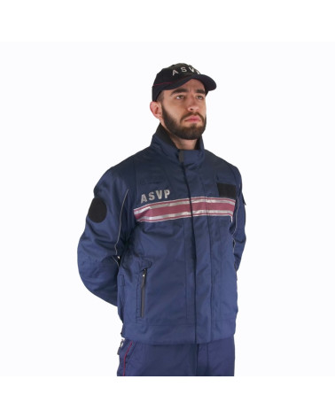 Blouson tout temps A.S.V.P. Civik Le Protecteur avec bandes rétro-réfléchissantes et capuche intégrée